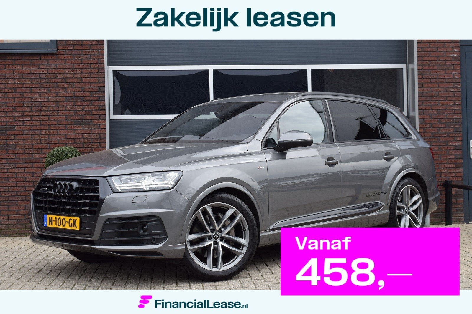 Audi Q7 3.0 TDI Quattro Pro Line+ 7-persoons | Luchtvering |, Automaat, Gebruikt, 241 €/maand, 7 stoelen