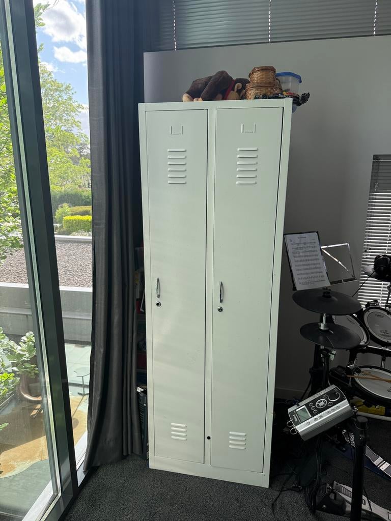 Lockerkast lichtgrijs, Huis en Inrichting, Ophalen, Gebruikt