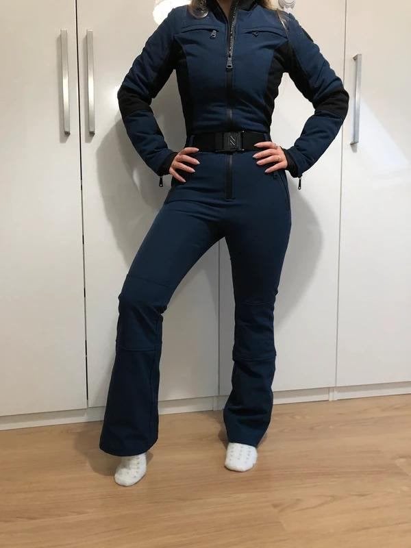 Nikkie Skipak SkiJumpsuit Softshell Blauw Maat 32 XXS, Kleding | Dames, Ophalen of Verzenden, Zo goed als nieuw, Nikkie, Maat 34 (XS) of kleiner