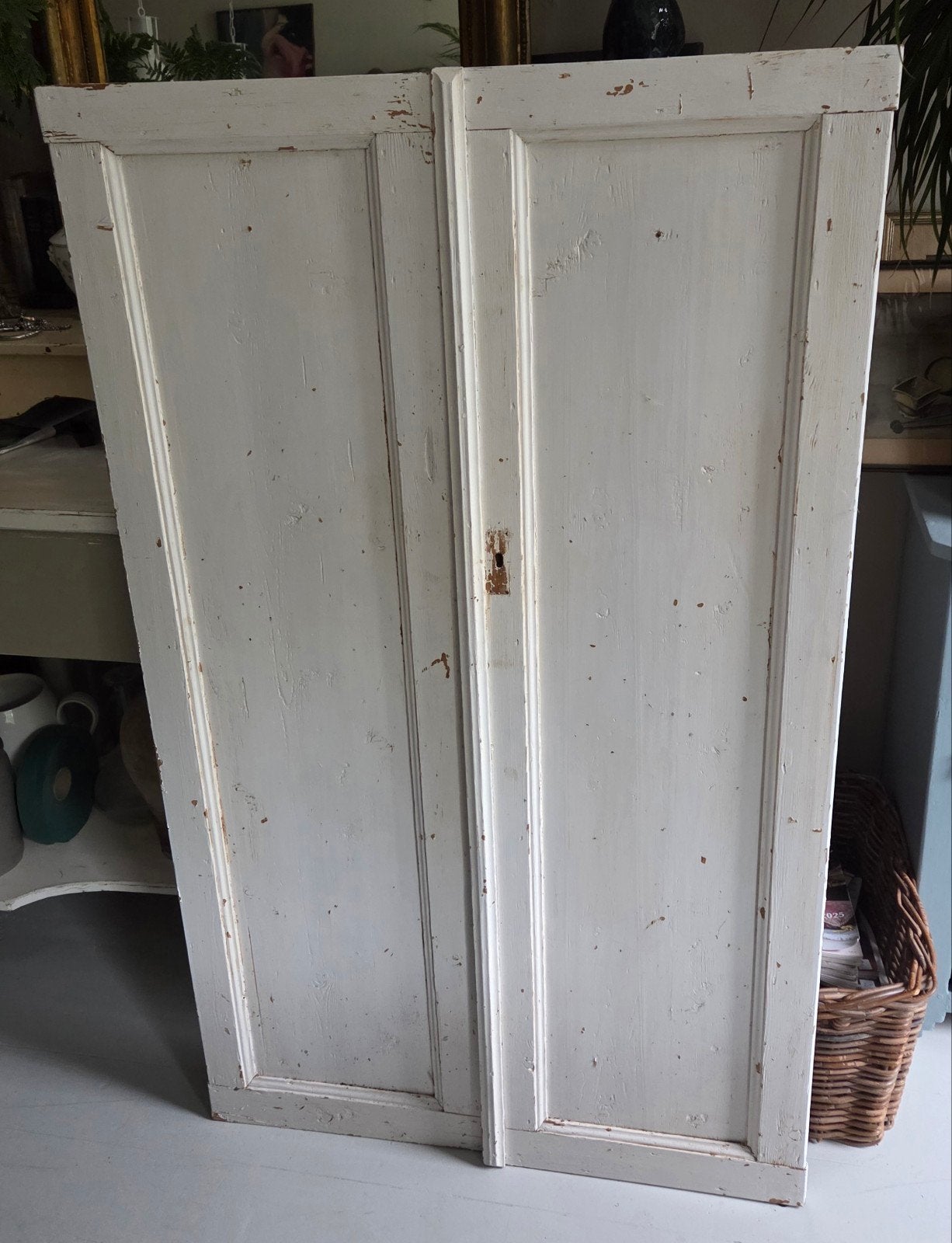 2 oude houten Brocante panelen deurtjes
Grenen hout
138 cm, Ophalen