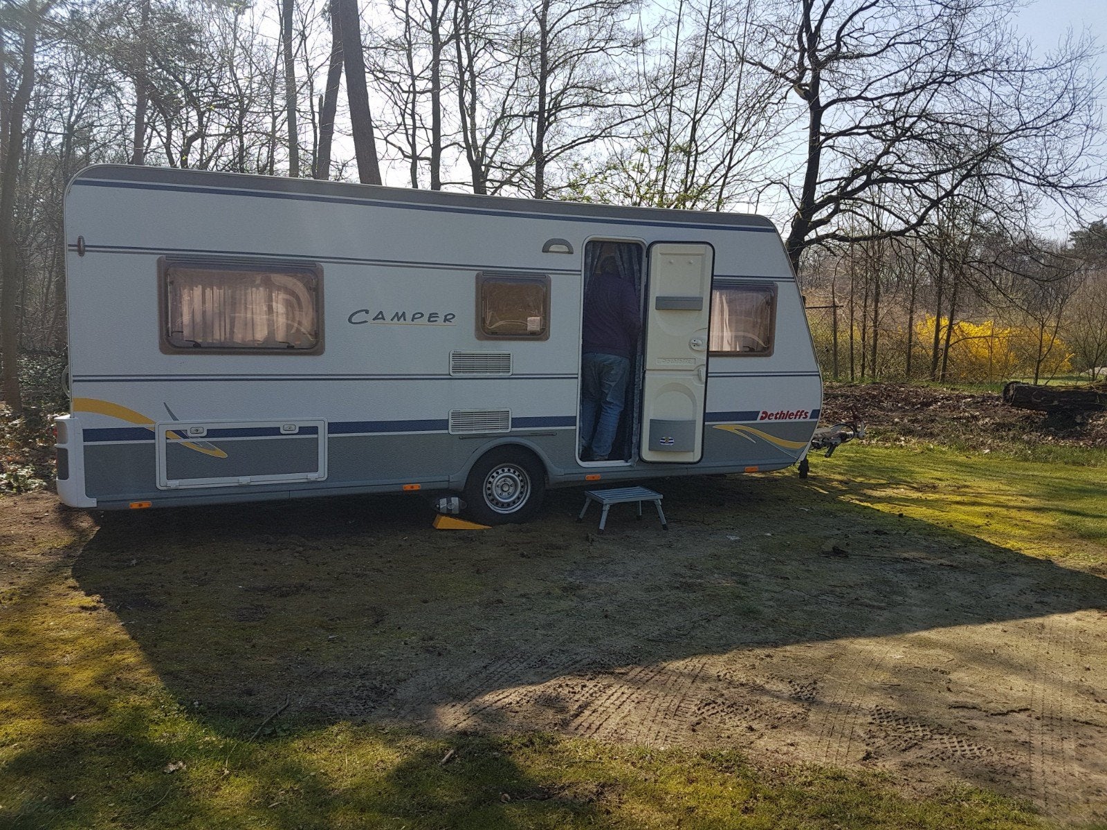 Dethleffs Camper Caravan 510 mover voortent etc, Rondzit, Particulier, Dethleffs, Dwarsbed