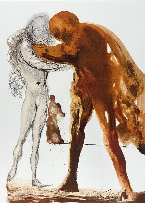 Salvador Dali (1904-1989) - Filius Prodigus, Abstract, Verzenden, Lithografie, Gesigneerd in de plaat