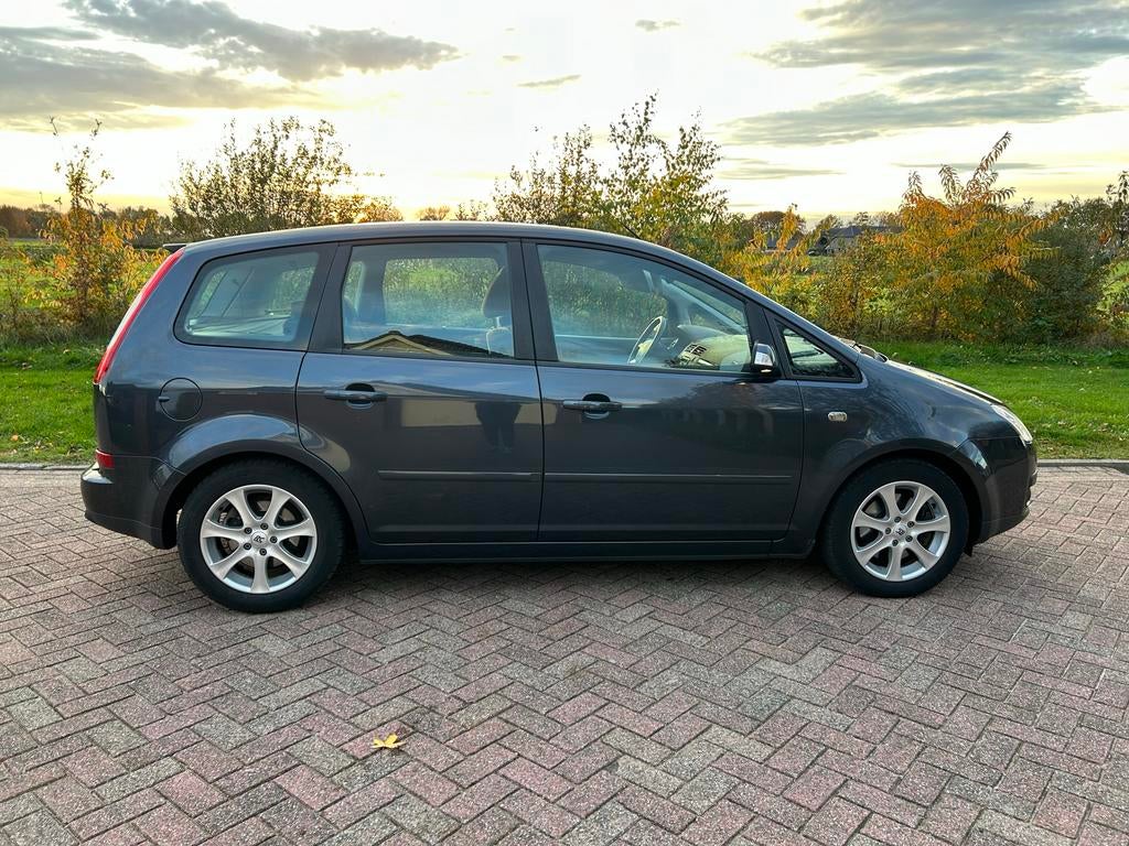 Ford C-Max 2.0 107KW 2007 1e eigenaar met nieuwe Apk!, Voorwielaandrijving, 145 pk, Zwart, 4 cilinders
