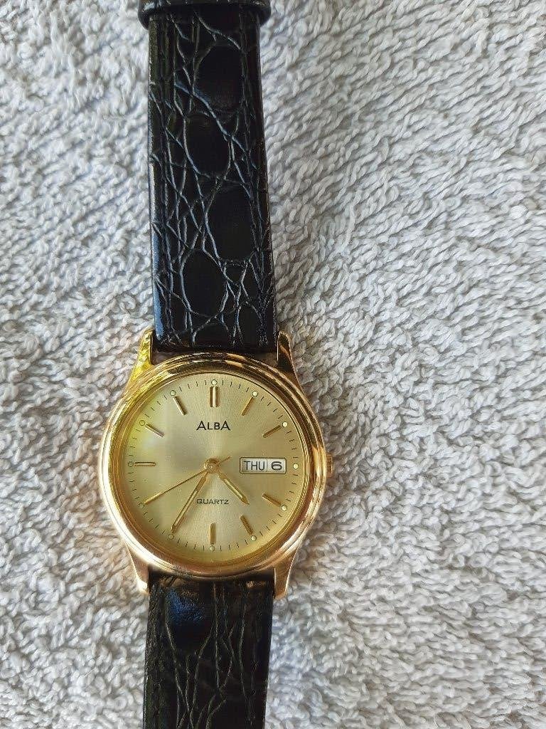 Seiko horloge, Seiko, Leer, Staal, Polshorloge