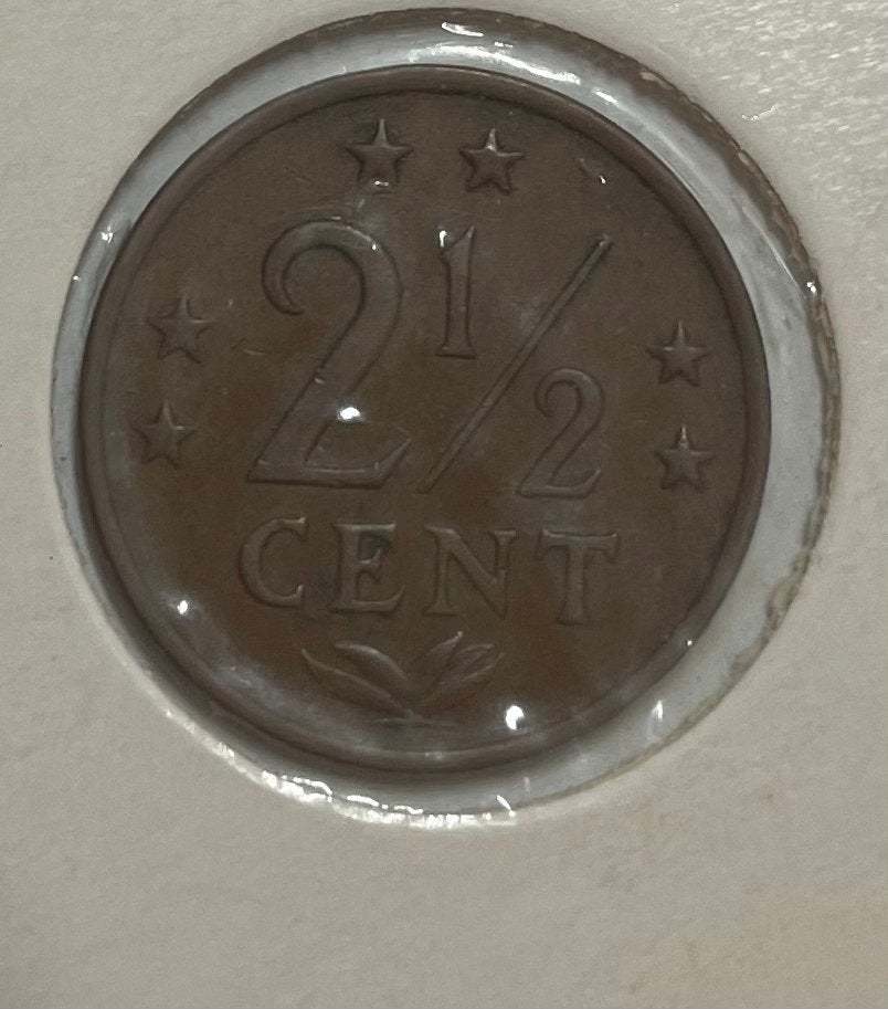 2,5 cent Nederlandse Antillen 1971, Ophalen of Verzenden, Koningin Juliana