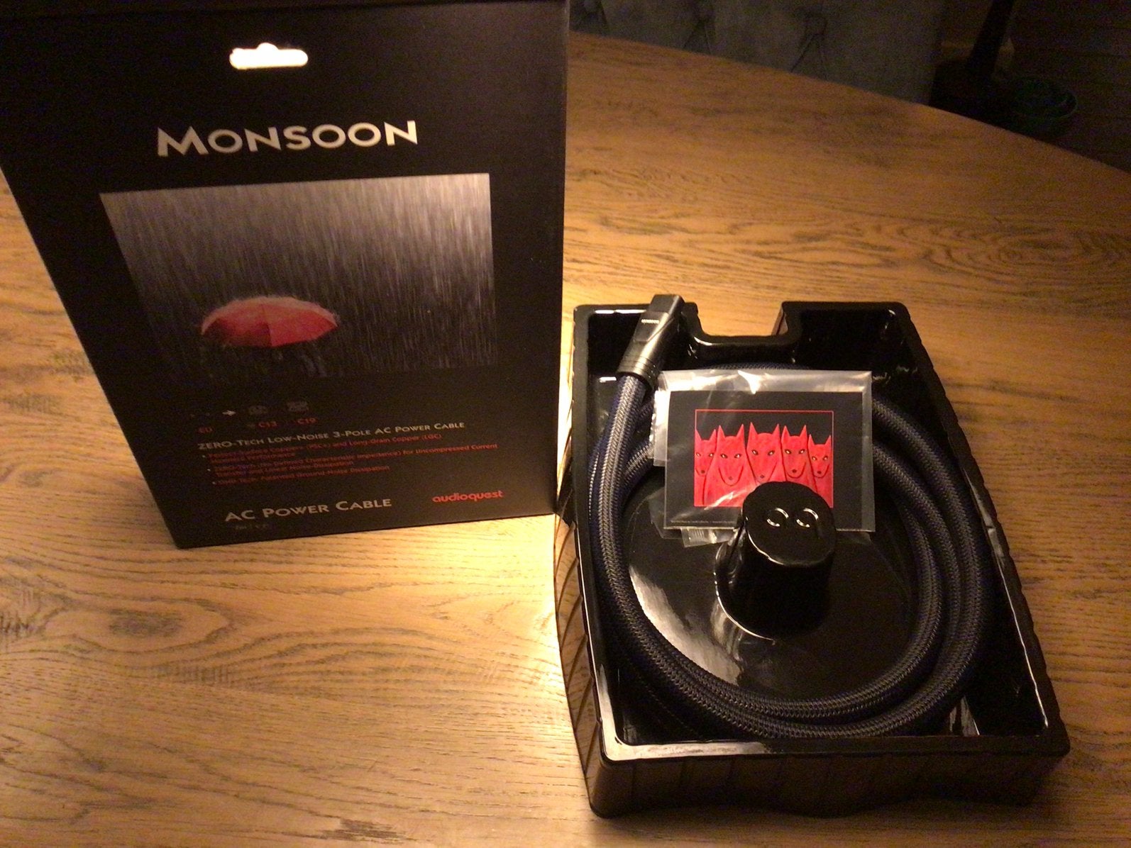Audioquest Monsoon, Ophalen of Verzenden, Zo goed als nieuw, Minder dan 2 meter, Luidsprekerkabel