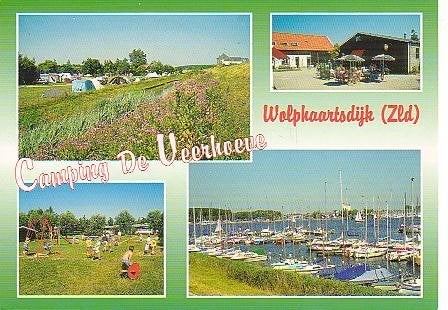 Ansichtkaart	Wolphaartsdijk	Camping De Veerhoeve	4-luik, Verzamelen, Verzenden, 1960 tot 1980, Ongelopen, Zeeland