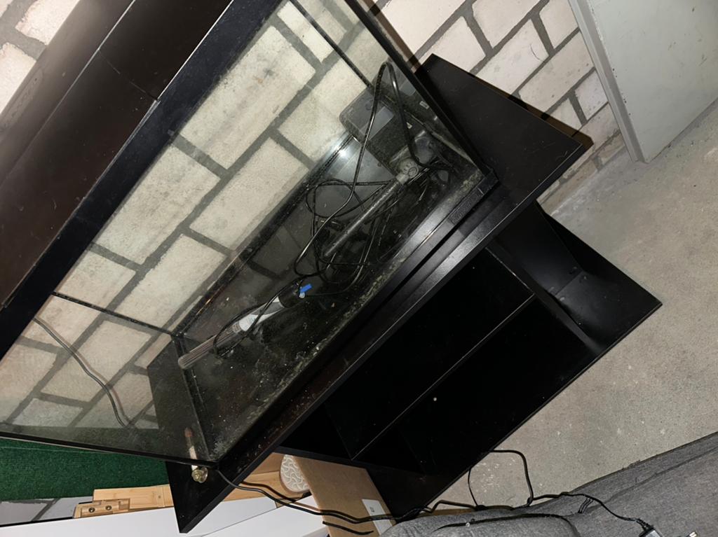 Aquarium superfish, Ophalen, Leeg aquarium