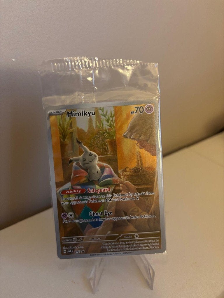 Mimikyu Full Art Black Star Promo SVP 075 foil, Ophalen of Verzenden, Nieuw, Losse kaart, Foil
