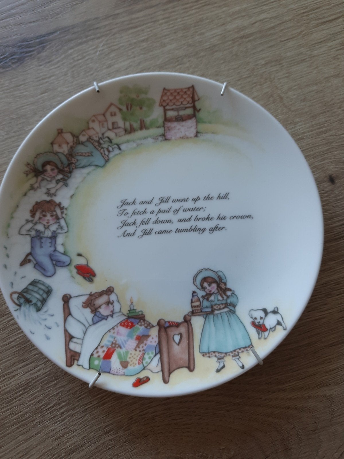 Vintage Coalport Bone China Decoratief Bord - Jack & Jill, Antiek en Kunst, Ophalen of Verzenden
