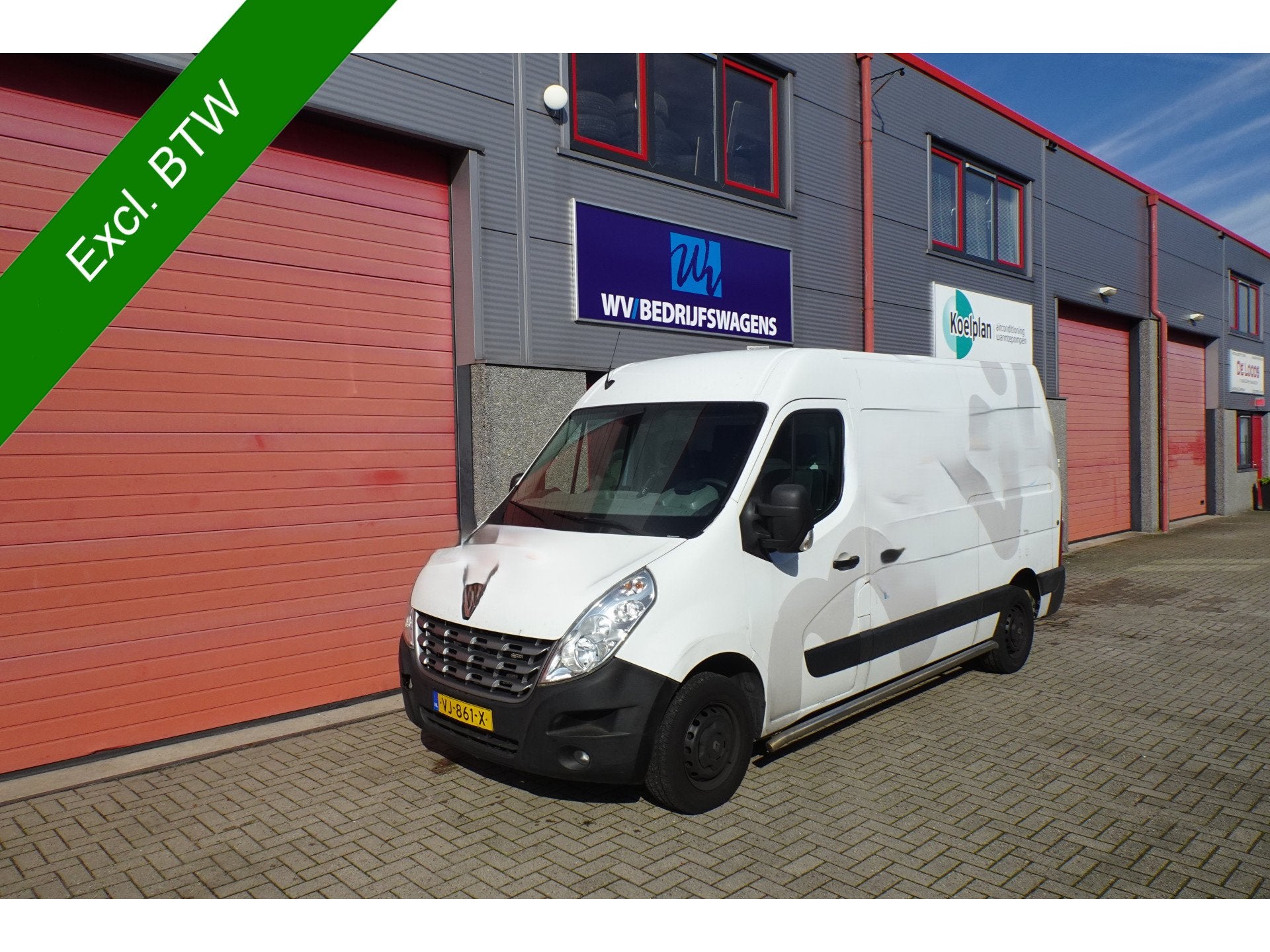 Renault Master T35 2.3 dCi L2H2 3 zits airco (bj 2014), Euro 5, Stof, Gebruikt, Renault