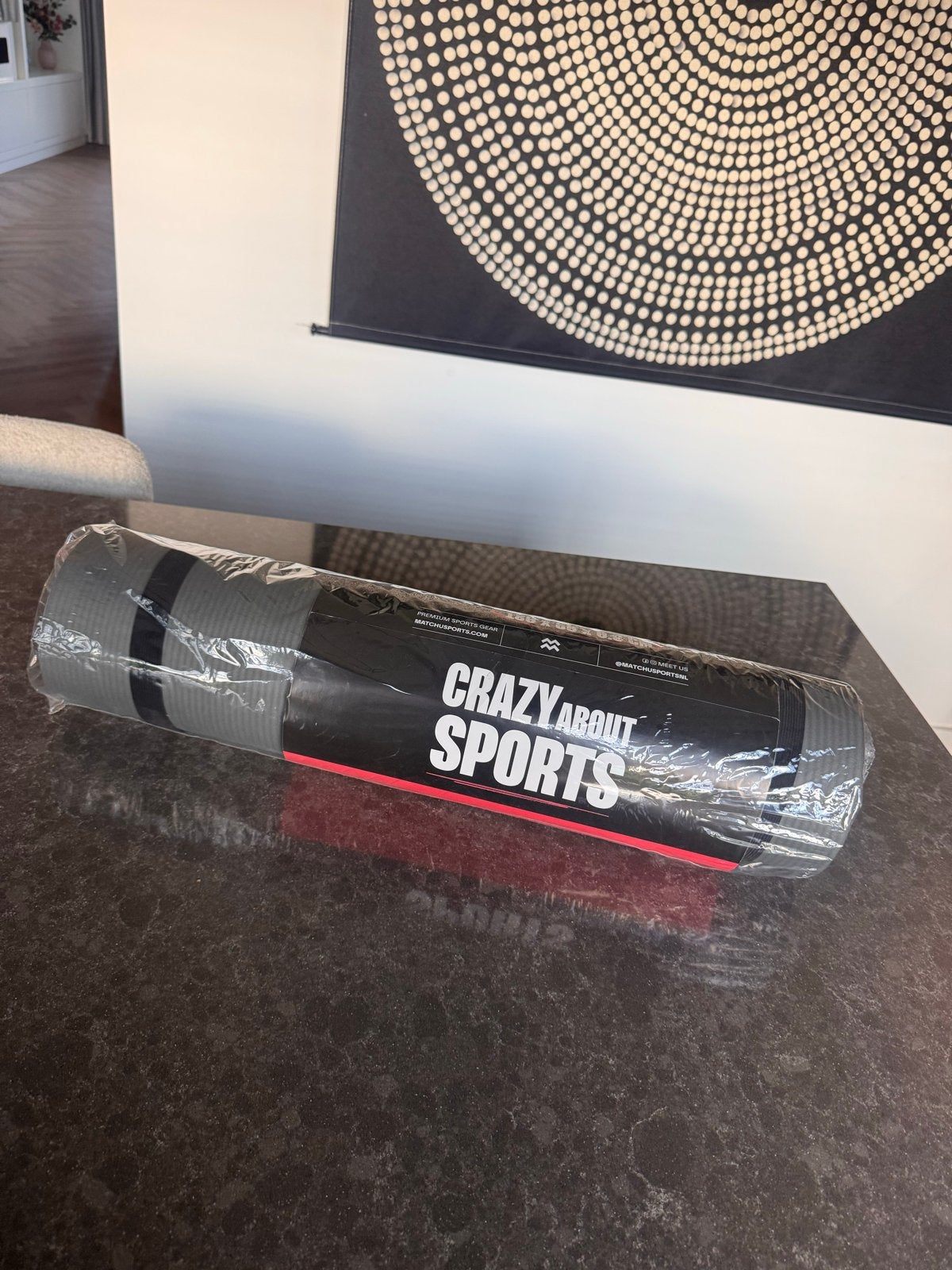 Nieuwe Fitnessmat - Crazy About Sports (180x60x0.9 CM), Ophalen of Verzenden, Nieuw, Fitnessmat