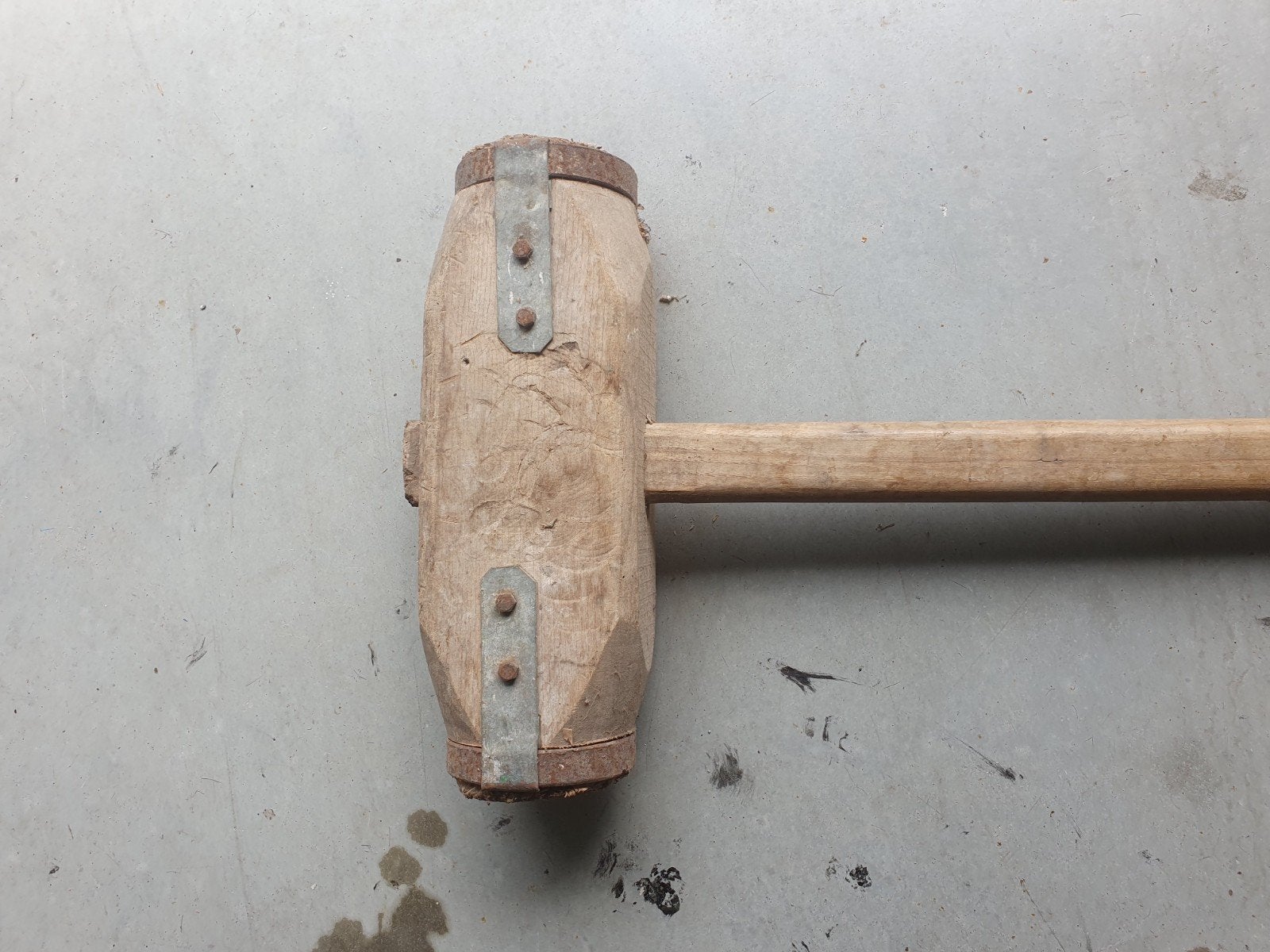 Houten tuinhamer/Sleg, Ophalen of Verzenden, Zo goed als nieuw