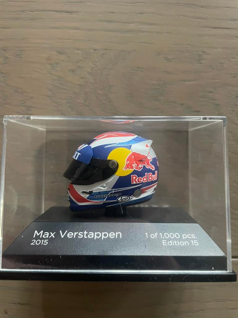 Max verstappen helm 2015 1:8, Hobby en Vrije tijd, Modelauto's | 1:5 tot 1:12, Ophalen of Verzenden, Zo goed als nieuw, Auto