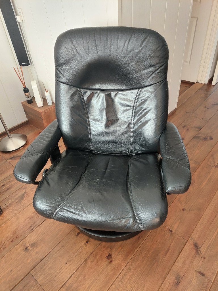 Stressless relex fauteuls, Huis en Inrichting, Ophalen, Gebruikt, 50 tot 75 cm, Leer