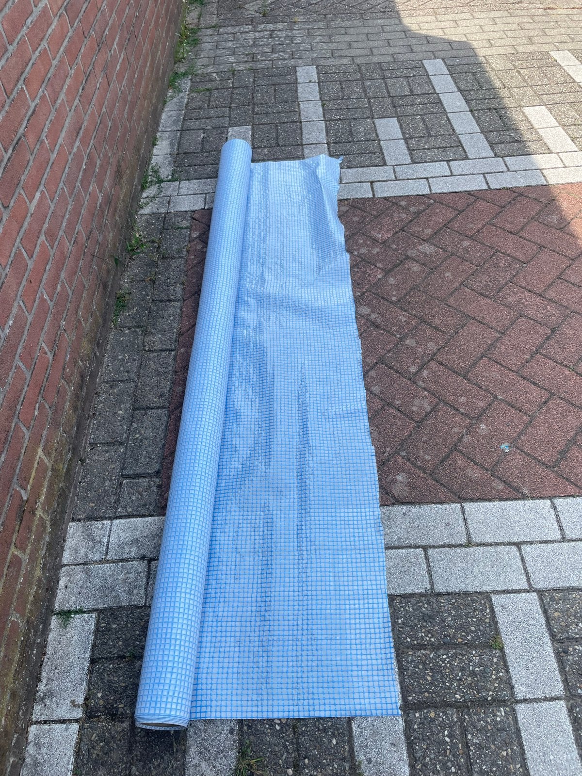 Blauwe isolatie folie op rol, voor diverse toepassingen, Ophalen, Gebruikt, 15 m² of meer, Folie