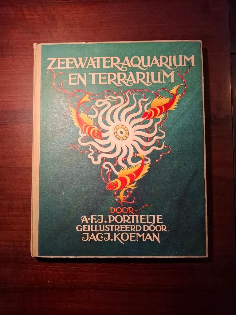 Plaatjesalbum Verkade - Zeewateraquarium en terrarium (1930), Boeken, Ophalen of Verzenden, Gelezen, A.F.J. Portielje, Plaatjesalbum