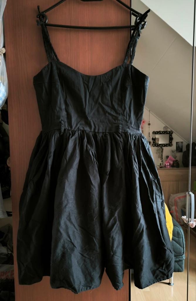 Collectif - Jurk XL / UK 16 - Rockabilly - Vintage - Gothic, Collectif, Zwart, Maat 46/48 (XL) of groter, Ophalen of Verzenden