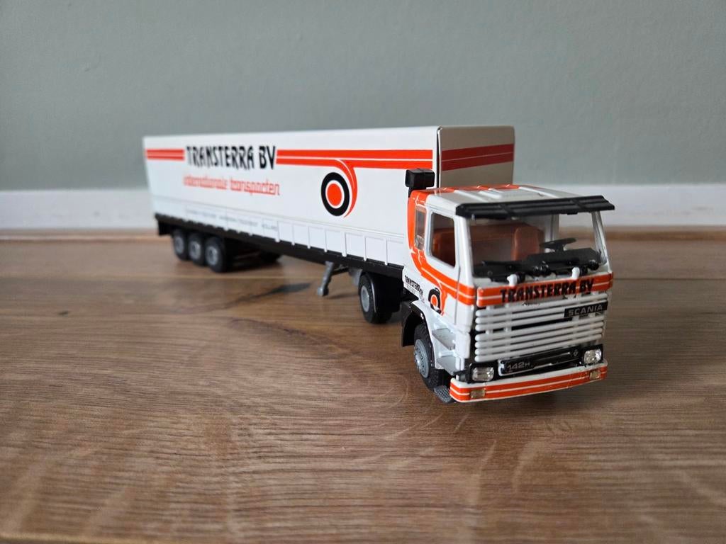 Tekno Scania 142H Transterra, Ophalen of Verzenden, Zo goed als nieuw, Bus of Vrachtwagen, Tekno