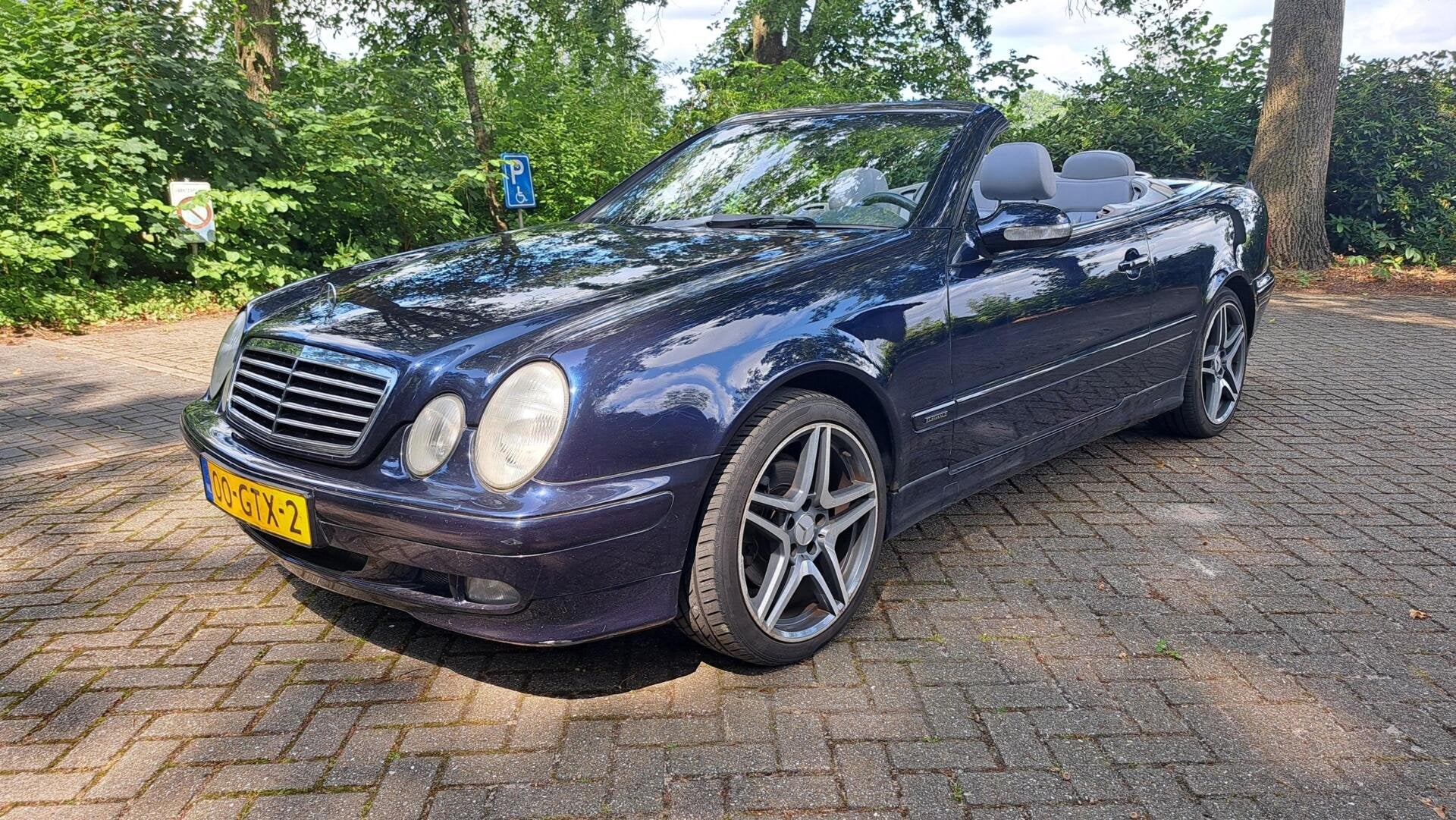 Mercedes CLK Cabrio 200 Kompr. Elegance Aut. LEDER AIRCO, Auto's, Automaat, 1998 cc, Achterwielaandrijving, Gebruikt
