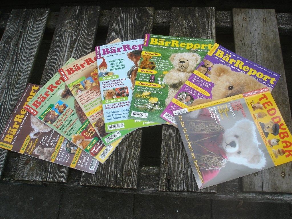 beren blad / 6 x Bär Report + 1 x Teddybär, Ophalen, Zo goed als nieuw, Overige typen, Overige merken
