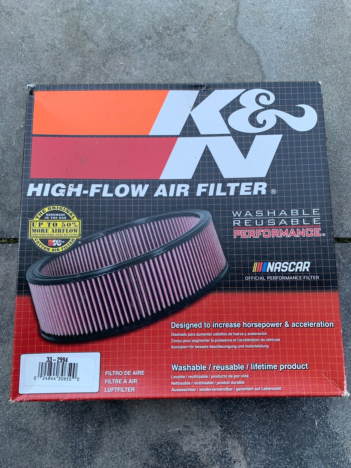 K&N Luchtfilter voor VW Up - Meer vermogen, Auto-onderdelen, Filters, Ophalen of Verzenden, Gebruikt, Volkswagen