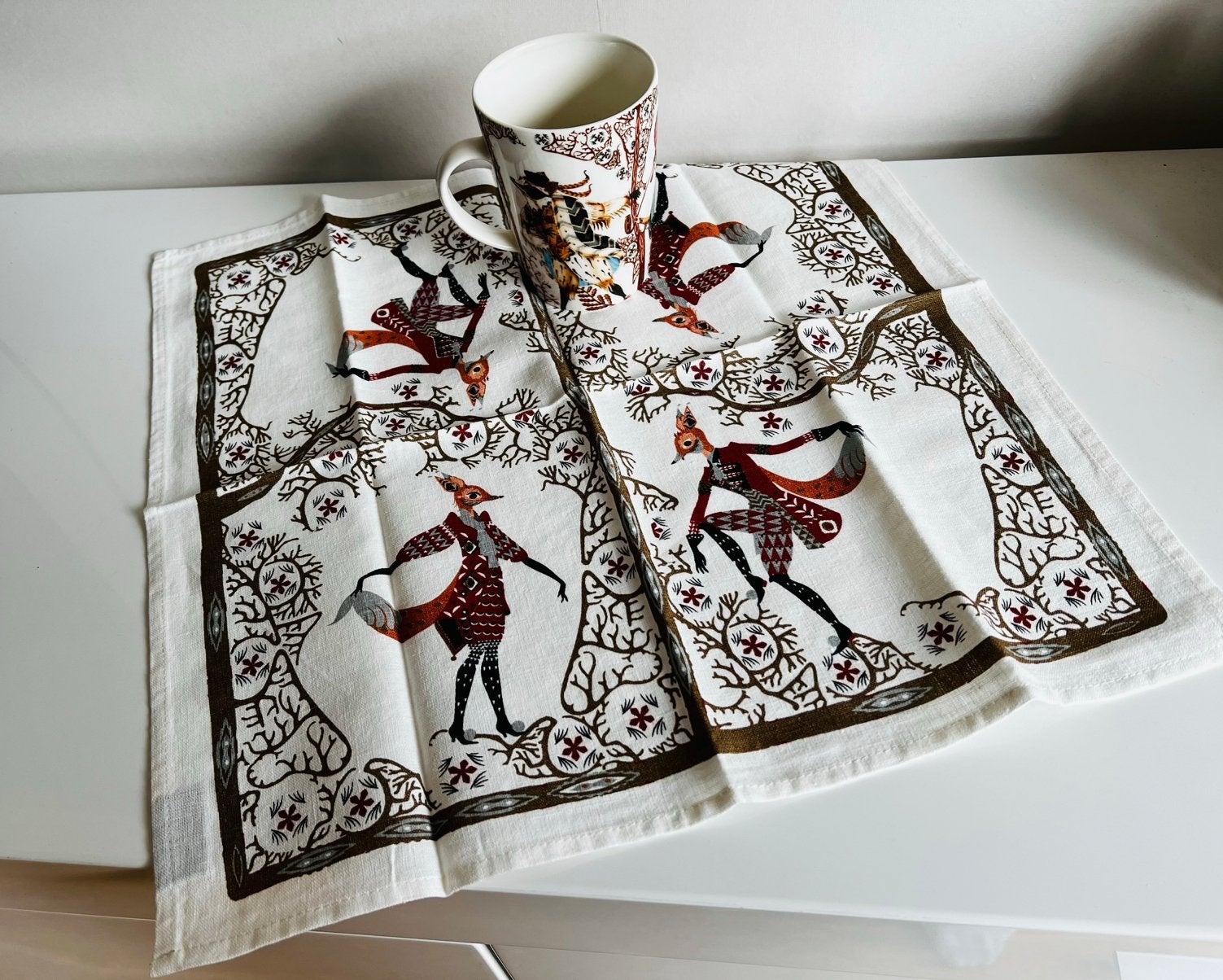 Nieuw Iittala Tanssi Linnen Servet Theedoek K. Haapaniemi, Ophalen of Verzenden, Nieuw, Theedoek of Handdoek