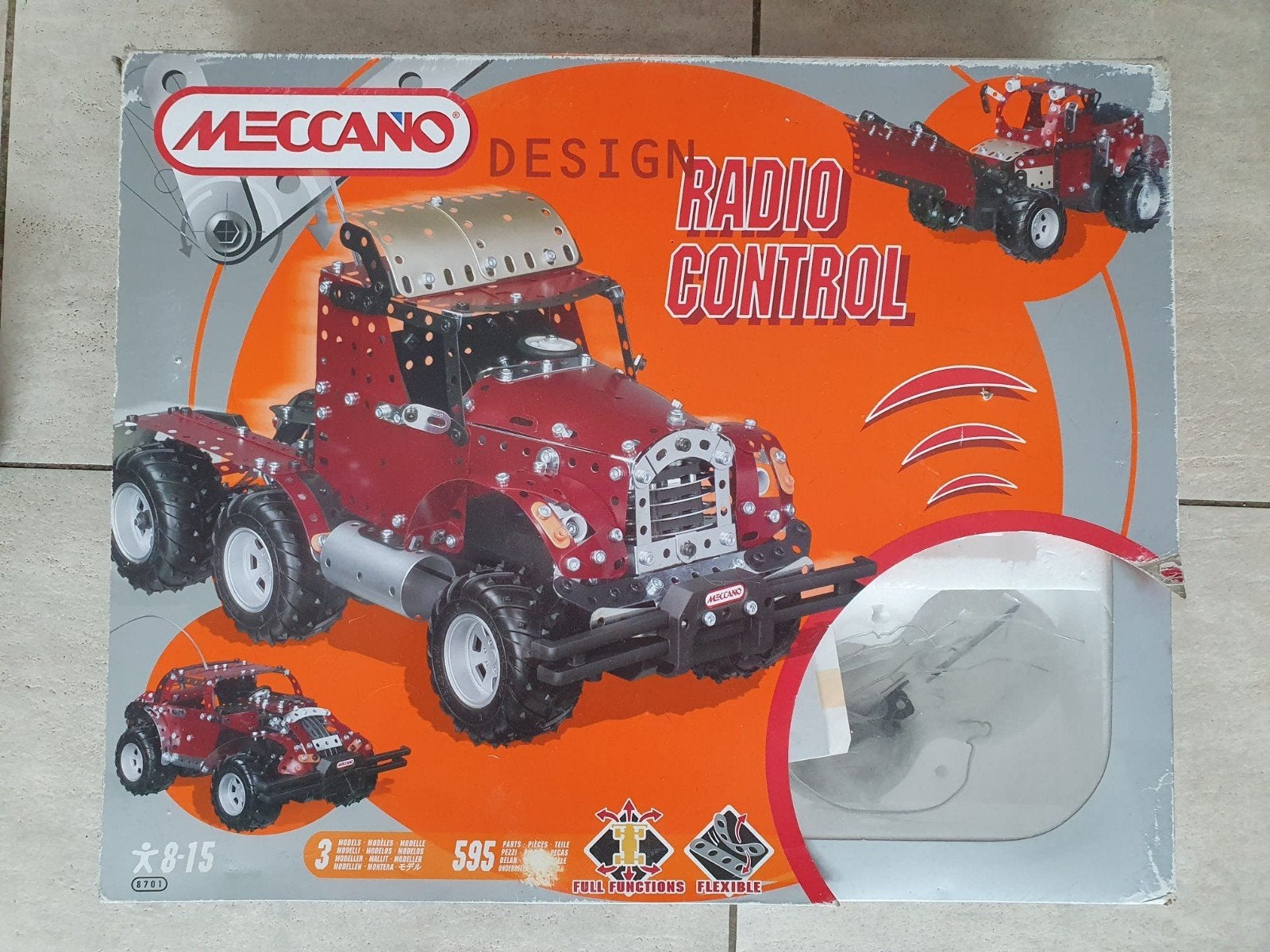 Meccano Design RC Truck met afstandsbediening en oplader, Elektro, Gebruikt, Auto offroad, Ophalen of Verzenden