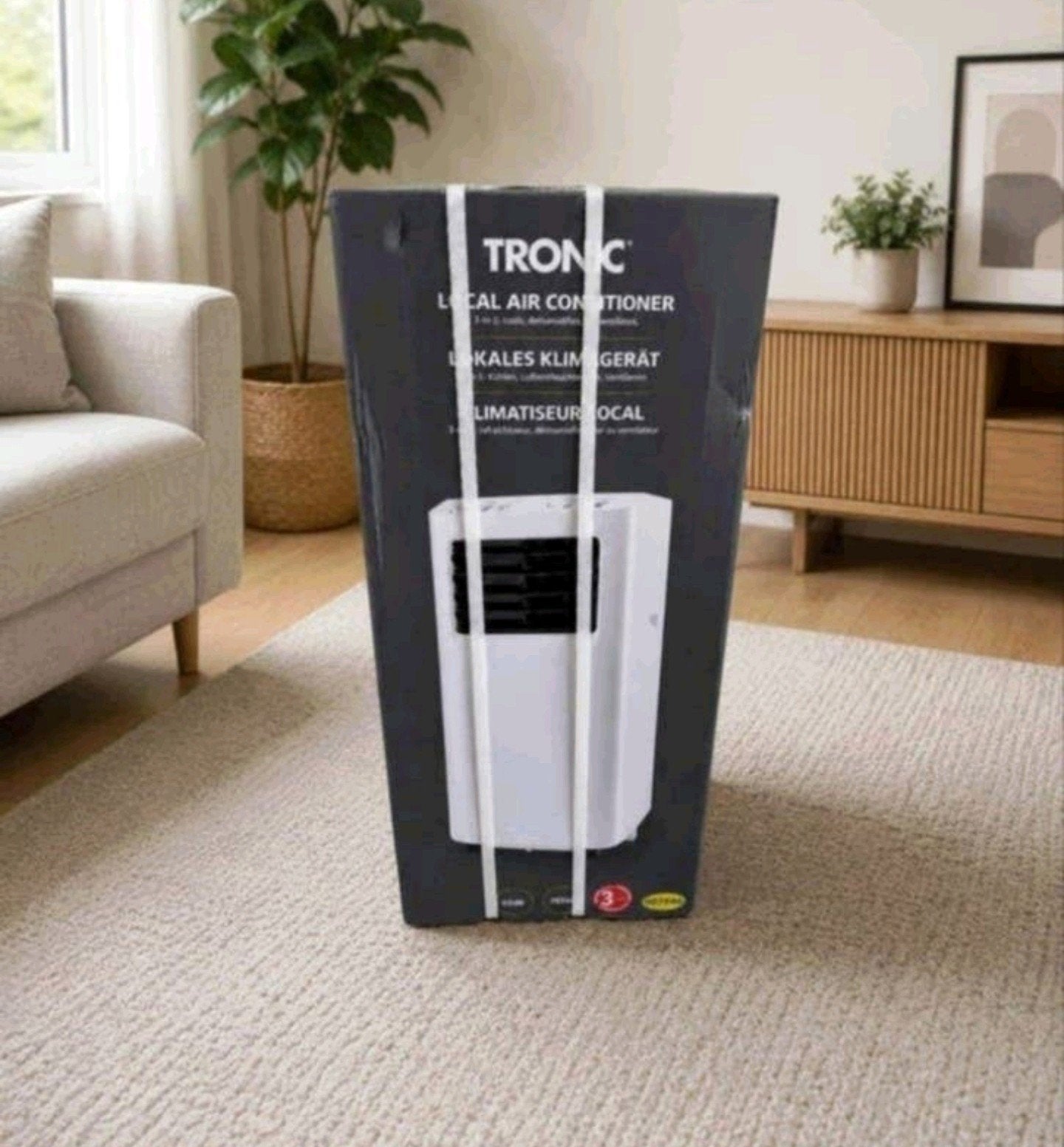 Tronic Mobiele Airco 7000 BTU - Koelen, Ventileren, Ontvoch, Witgoed en Apparatuur, Ophalen, Minder dan 60 m³, Ventileren, 3 snelheden of meer
