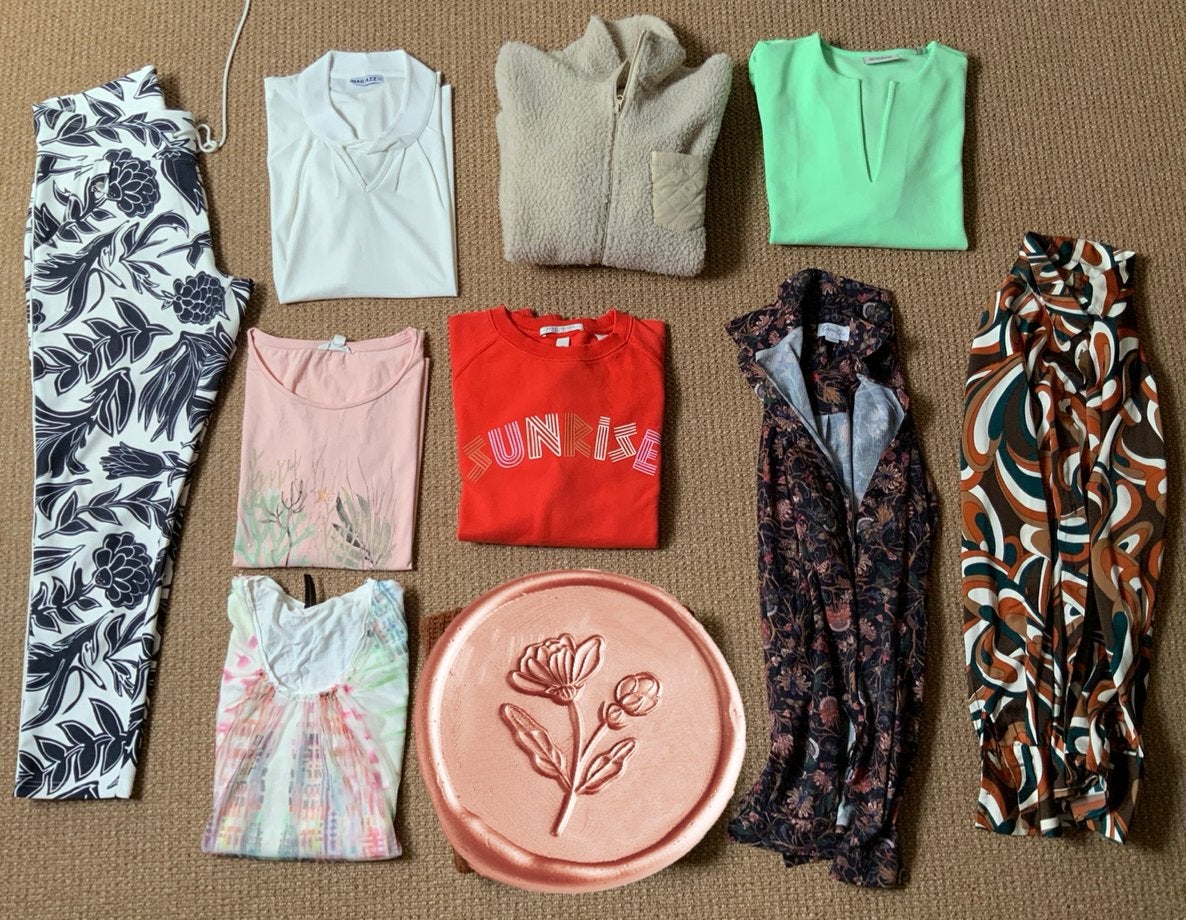 Kledingpakket dames maat L Vest Trui Broek Top Blouse, Ophalen of Verzenden