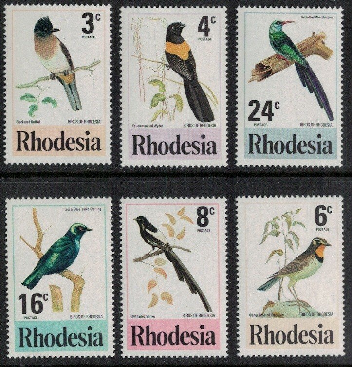 S133 Rhodesie 188/93 postfris Vogels, Verzenden, Postfris, Dier of Natuur