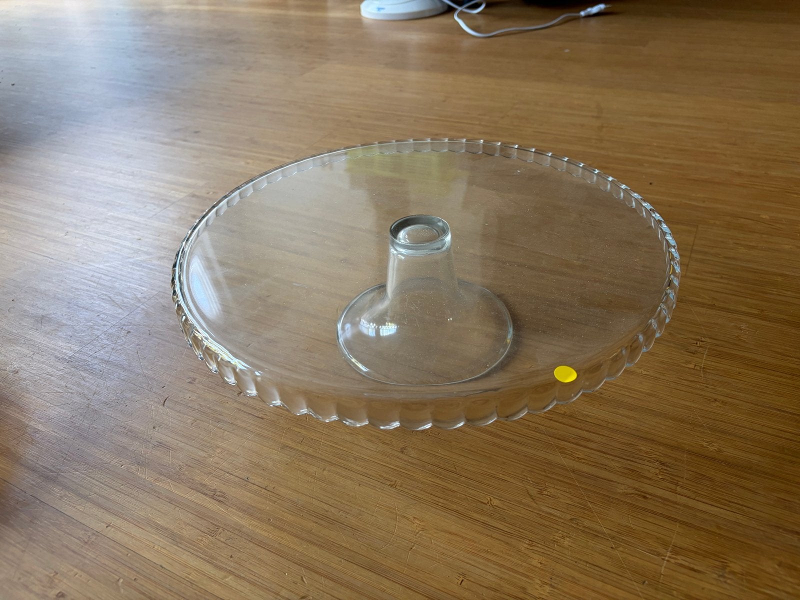 Glazen taartschaal / etagere, Overige typen, Ophalen of Verzenden, Zo goed als nieuw, Glas