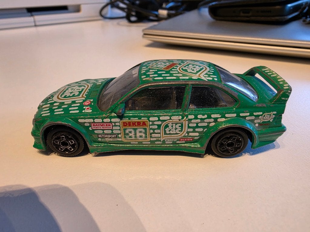 BMW M3 GTR e36 1/43, Ophalen of Verzenden, Gebruikt, Auto, Overige merken