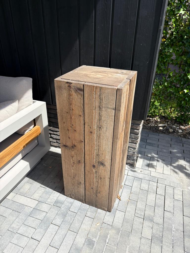 Steigerhouten pilaar, Ophalen, Gebruikt