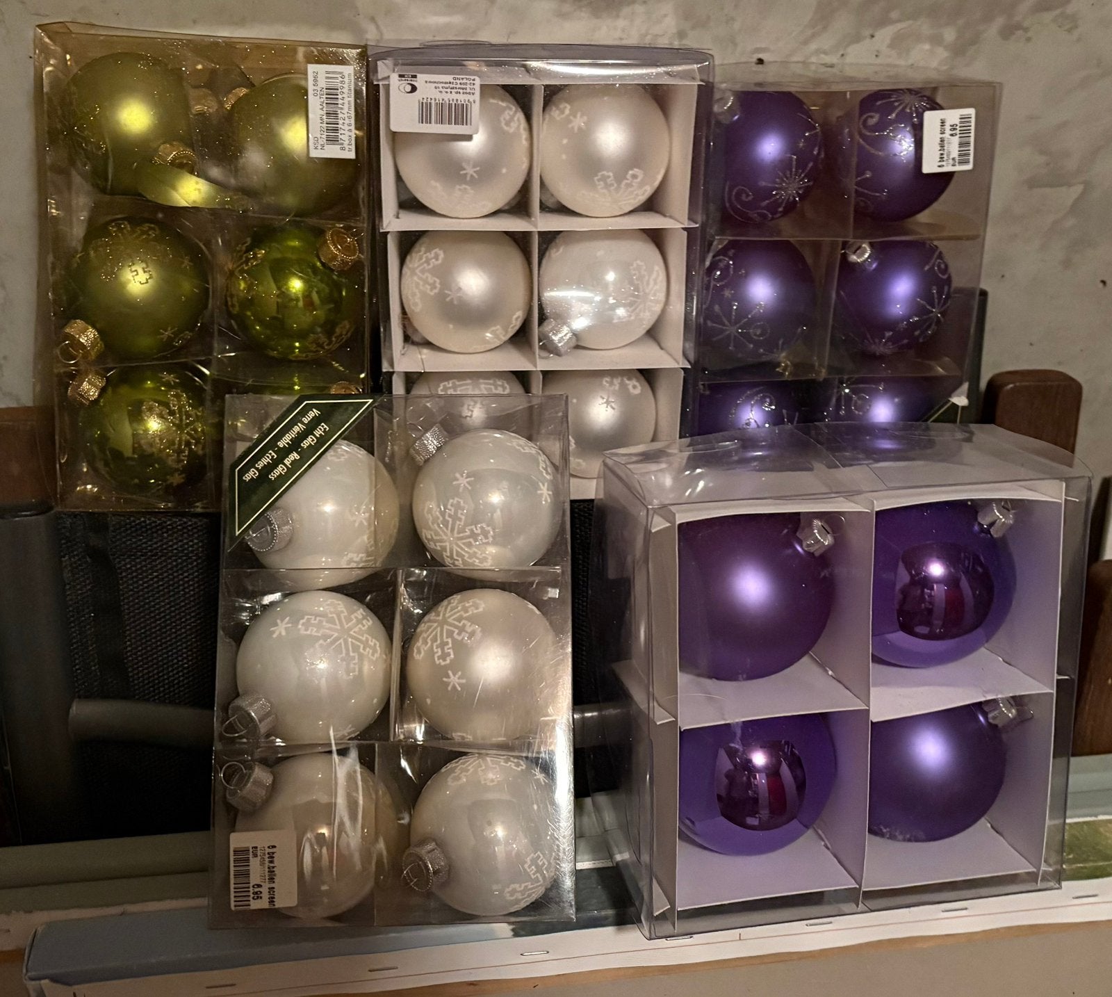 Kerstballen en kerstkrans, Ophalen, Gebruikt