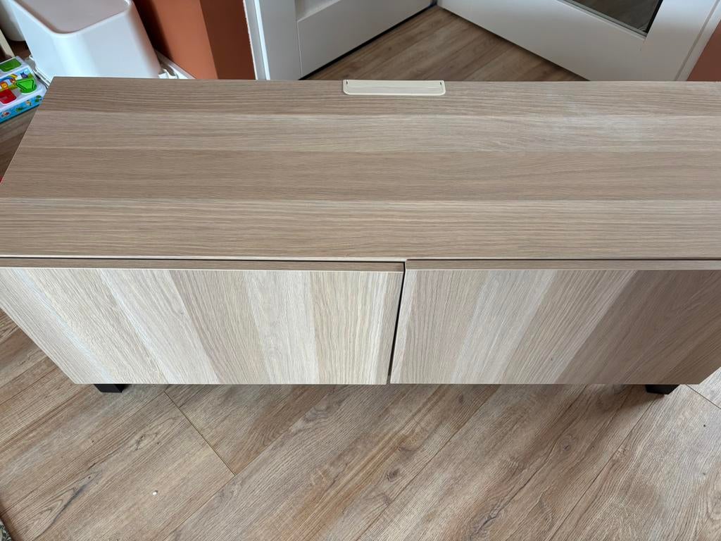Besta IKEA tv meubel, Ophalen, 100 tot 150 cm, Zo goed als nieuw, 25 tot 50 cm