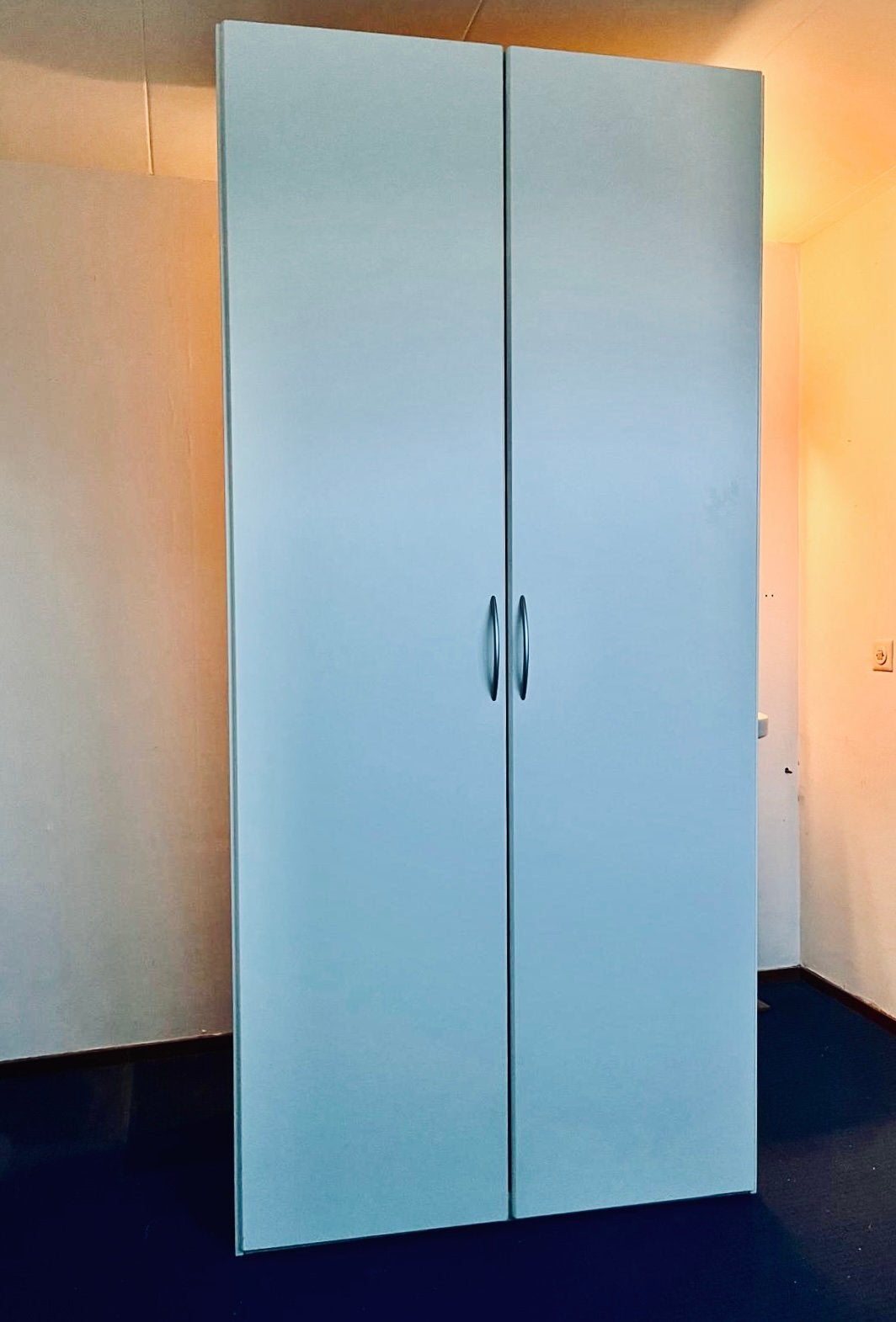 Kledingkast met planken&hangruimte 215*100*60 Hang-legkast, Ophalen, Met deur(en), Gebruikt, 200 cm of meer
