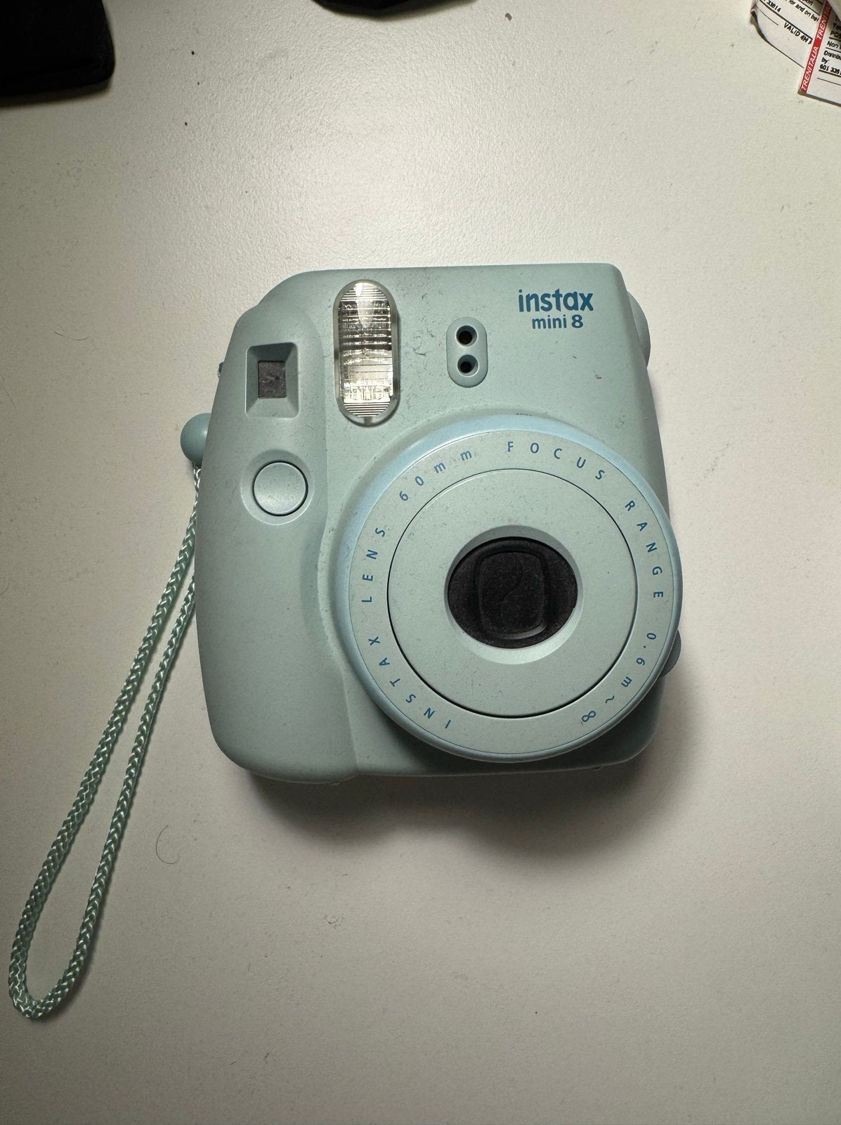 Fujifilm Instax Mini 8 Instant Camera - Lichtblauw, Ingebouwde flitser, Gebruikt, Instant camera, Ophalen of Verzenden