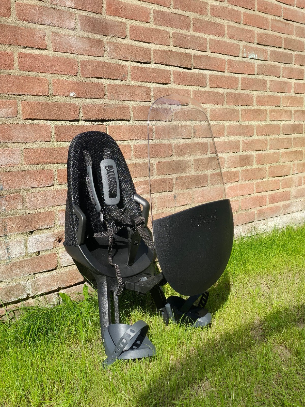 Qibbel Air voorzitje met windscherm, Fietsen en Brommers, Ophalen, Voetsteuntjes, 0 t/m 18 kg, Voorzitje