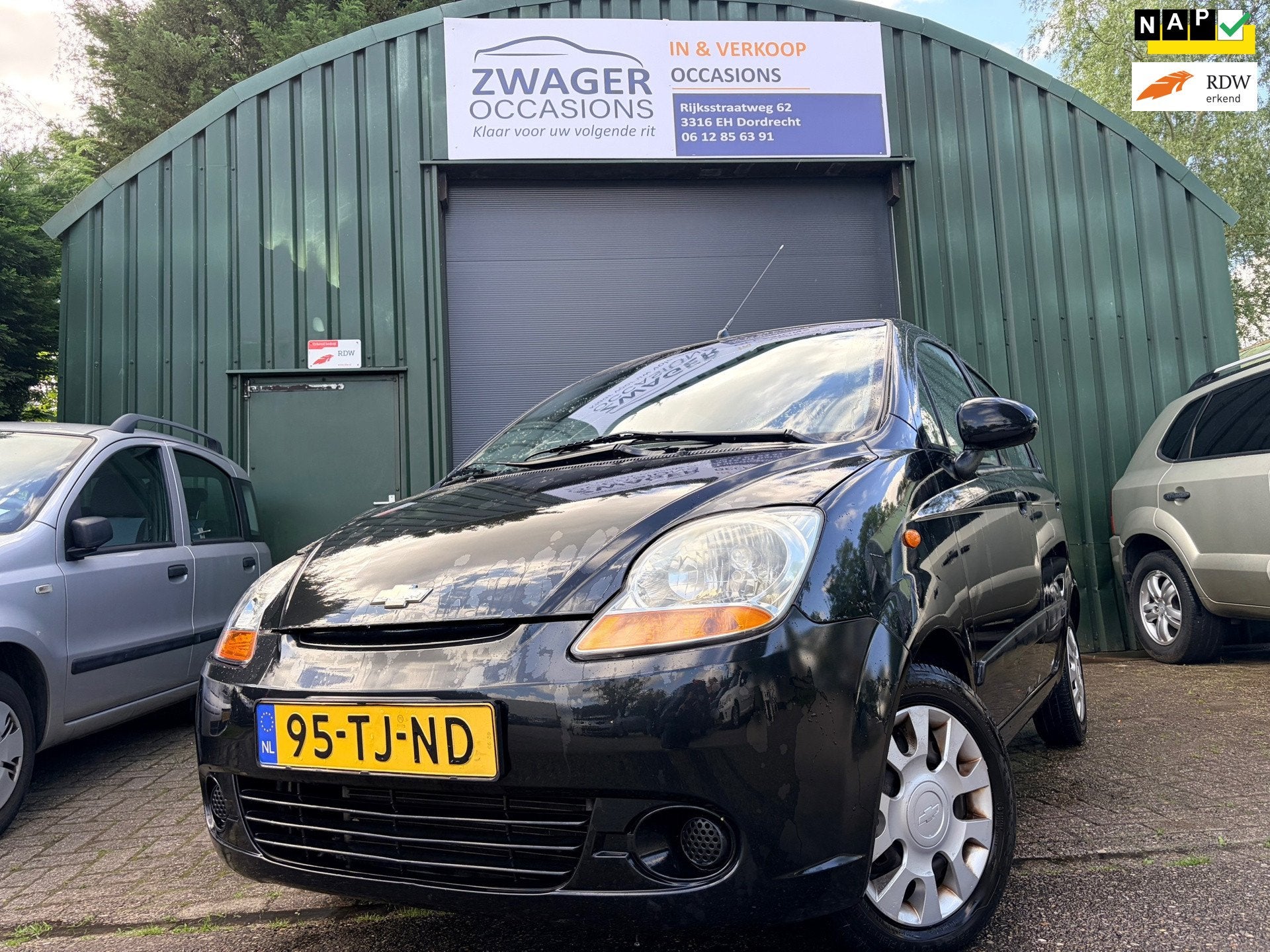 Chevrolet Matiz 0.8 Breeze APK 29-05-2027, Auto's, Chevrolet, Voorwielaandrijving, Stof, Gebruikt, Zwart