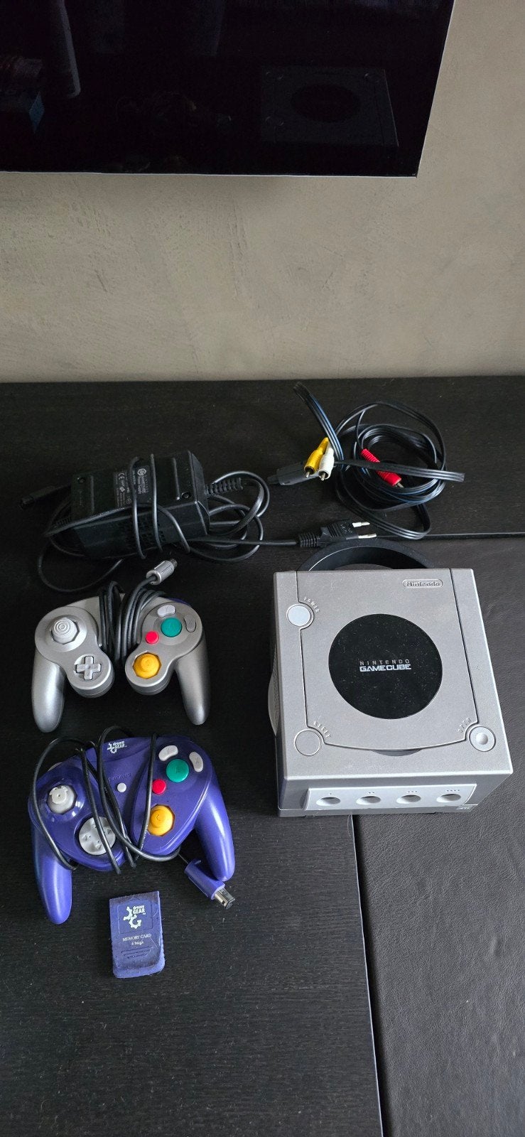 nintendo gamecube console, Spelcomputers en Games, Spelcomputers | Nintendo GameCube, Ophalen, Zo goed als nieuw, Met 2 controllers