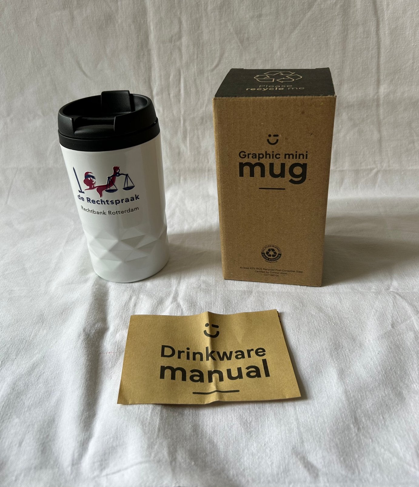 Nieuwe dubbelwandige thermosbeker Graphic mini mug in doos, Overige materialen, Overige merken, Overige typen, Nieuw