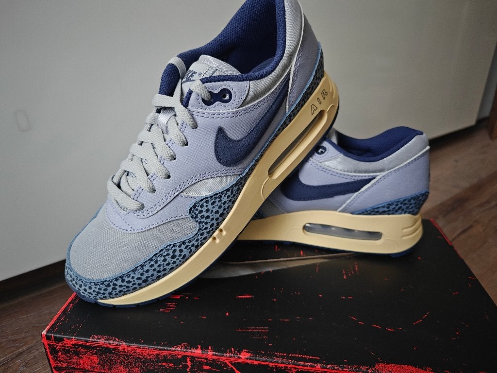 Nike air max 1 Lost Sketch Blue Safari, Nike air max, Blauw, Nieuw, Ophalen of Verzenden