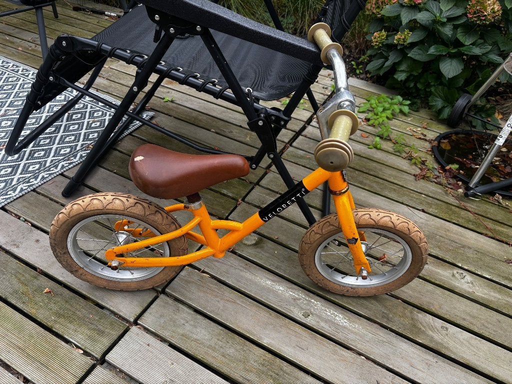 Veloretti loopfiets geel, Fietsen en Brommers, Ophalen, Gebruikt, Minder dan 16 inch