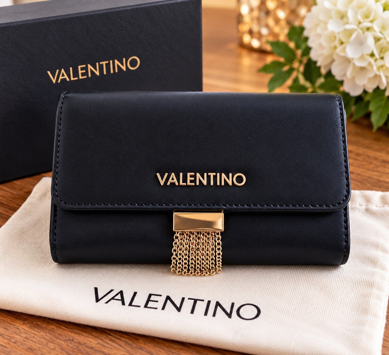 Valentino Piccadilly Tas Zwart - VBS41603N, Ophalen of Verzenden, Zo goed als nieuw, Zwart, Handtas