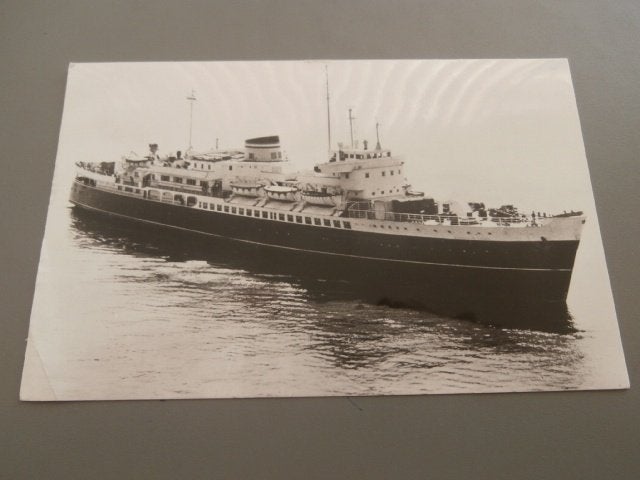 Ansicht Kaart Motor Schip Stoomvaart Mij. Zeeland, Verzenden, 1960 tot 1980, Gelopen, Voertuig