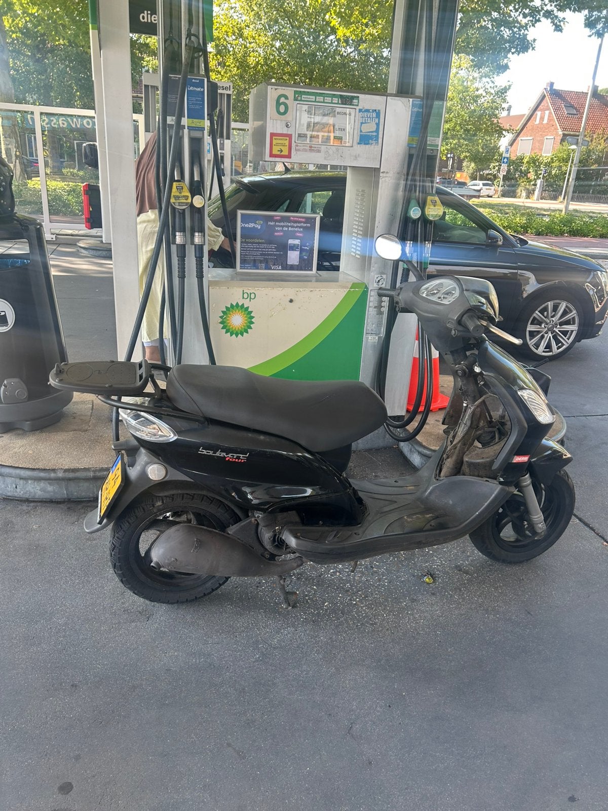 Derby bouelvard piaggio fly 125cc mootrscooter, Ophalen, Zo goed als nieuw, Overige typen, Piaggio