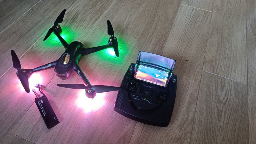 Hubsan X4 H501S Drone, 250 tot 900 gram, Gebruikt, Return to Home, Cameradrone
