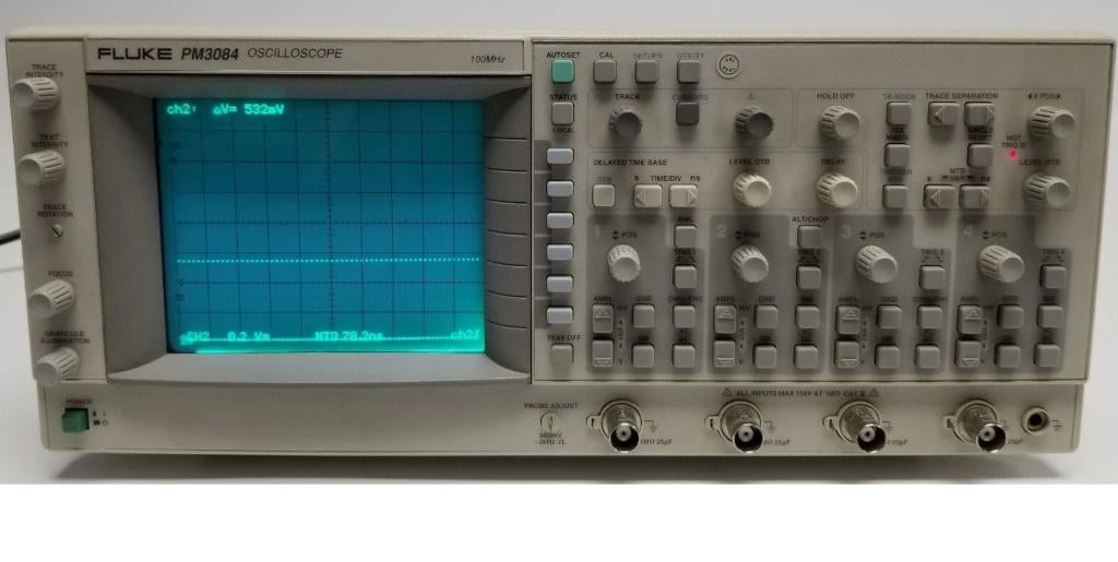 Philips - Fluke PM3084 oscilloscoop 4ch 100MHz, Doe-het-zelf en Verbouw, Meetapparatuur, Ophalen of Verzenden, Gebruikt, Overige meters