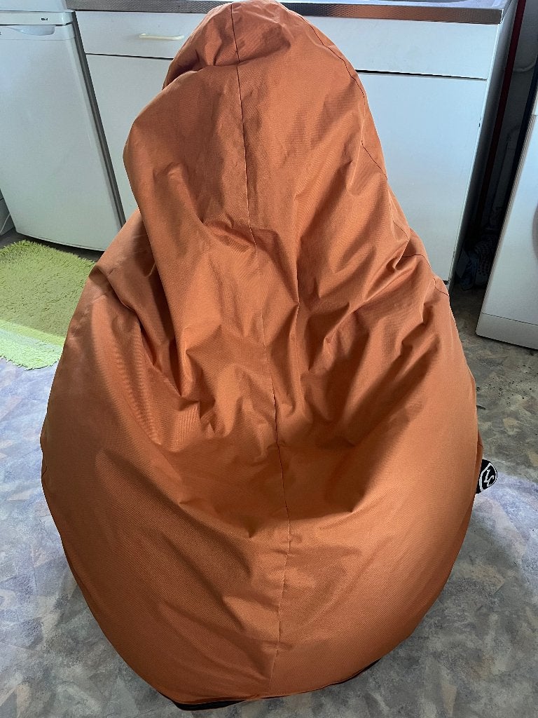 LC / Whoober Barça Outdoor zitzak cognac, Ophalen, Zo goed als nieuw, Oranje, Zitzak